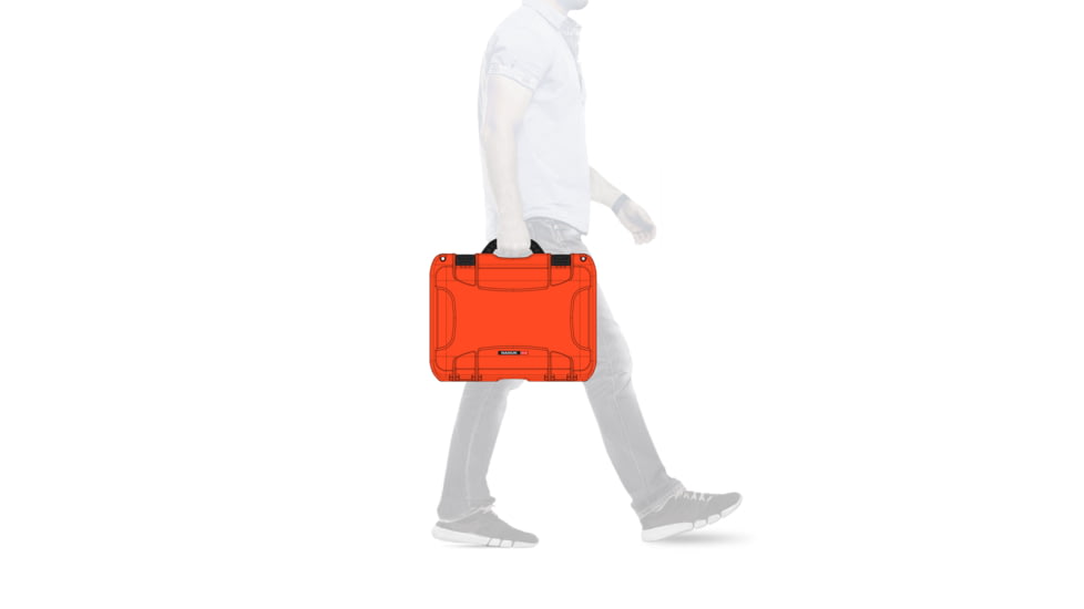 Nanuk 918 Hard Case w/ Padded Divider, Orange, 918S-020OR-0A0