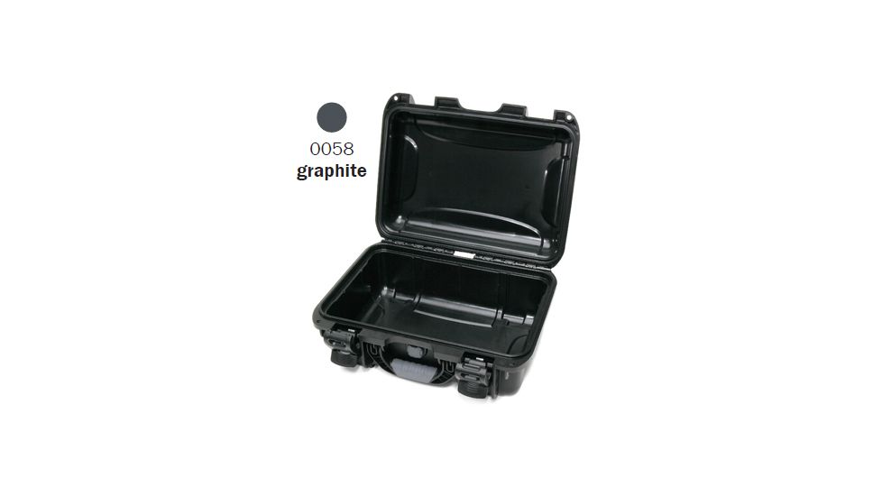 Nanuk 920 Hard Plastic Case, Graphite, Medium, 920S-000GP-0A0