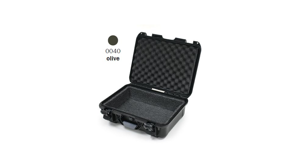 Nanuk 920 Case, Open, Olive w/ Foam Liner