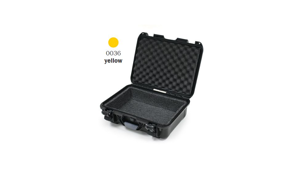Nanuk 920 Case, Open, Yellow w/ Foam Liner