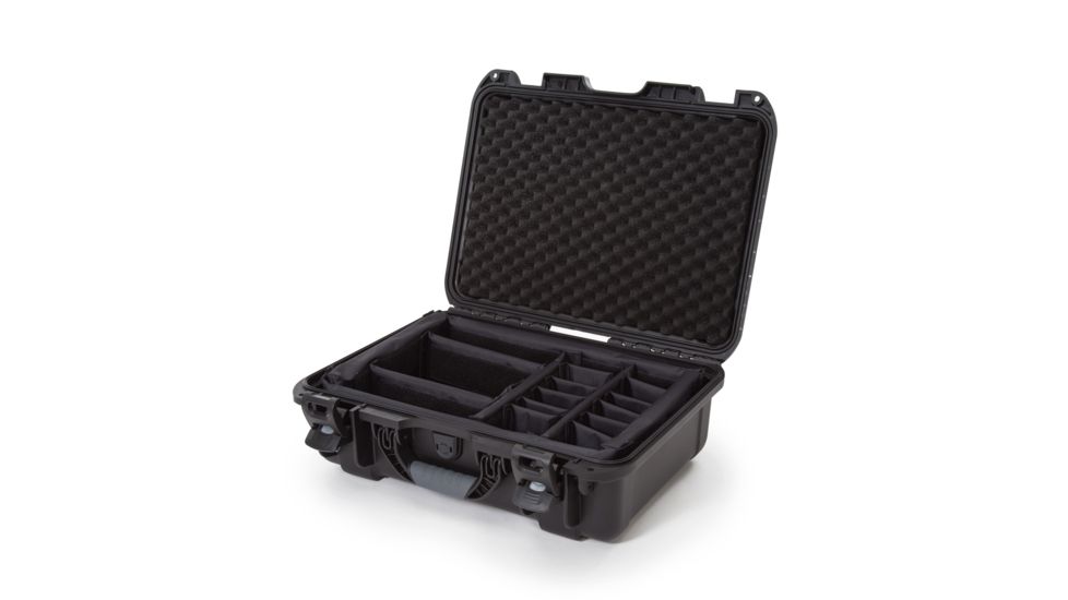 Nanuk 925 Protective Case w/Padded Divider, Black, Medium, 925S-020BK-0A0