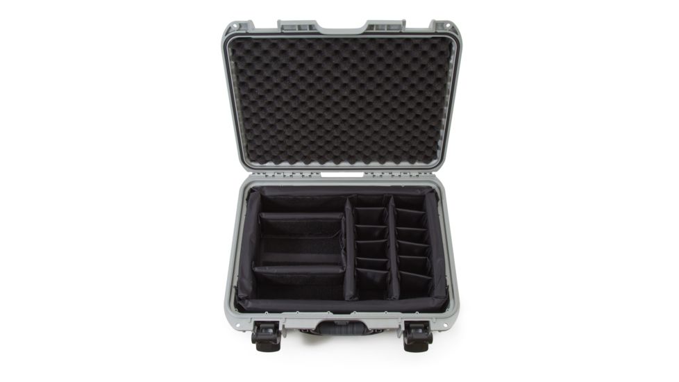 Nanuk 925 Protective Case w/Padded Divider, Silver, Medium, 925S-020SV-0A0