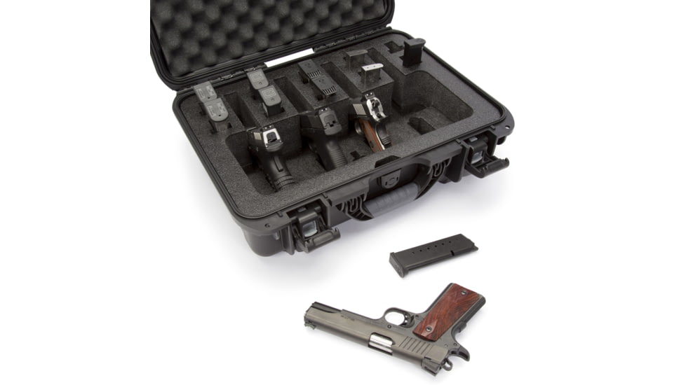 Nanuk 925 4UP Hard Pistol Case w/ Foam Insert for 4UP Pistols, 18.7in, Black, 925S-080BK-0A0-16723