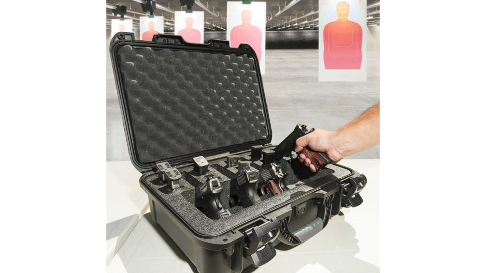 Nanuk 925 4UP Hard Pistol Case w/ Foam Insert for 4UP Pistols, 18.7in, Black, 925S-080BK-0A0-16723