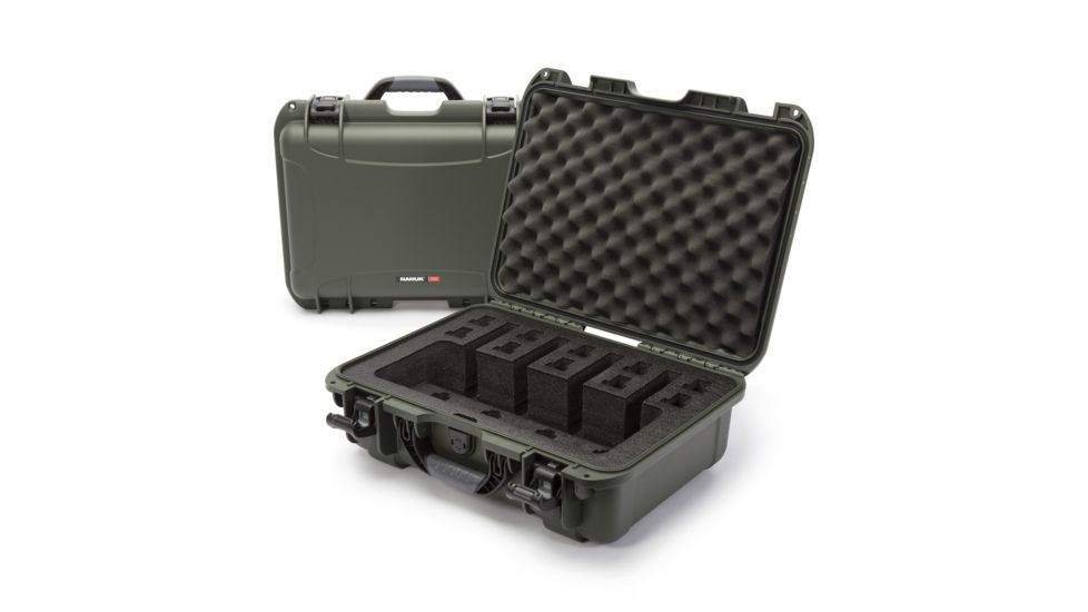 Nanuk 925 4UP Hard Pistol Case w/ Foam Insert for 4UP Pistols, 18.7in, Olive, 925S-080OL-0A0-16723