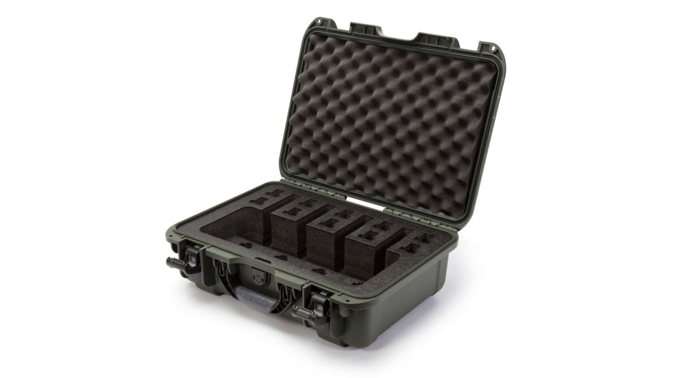 Nanuk 925 4UP Hard Pistol Case w/ Foam Insert for 4UP Pistols, 18.7in, Olive, 925S-080OL-0A0-16723