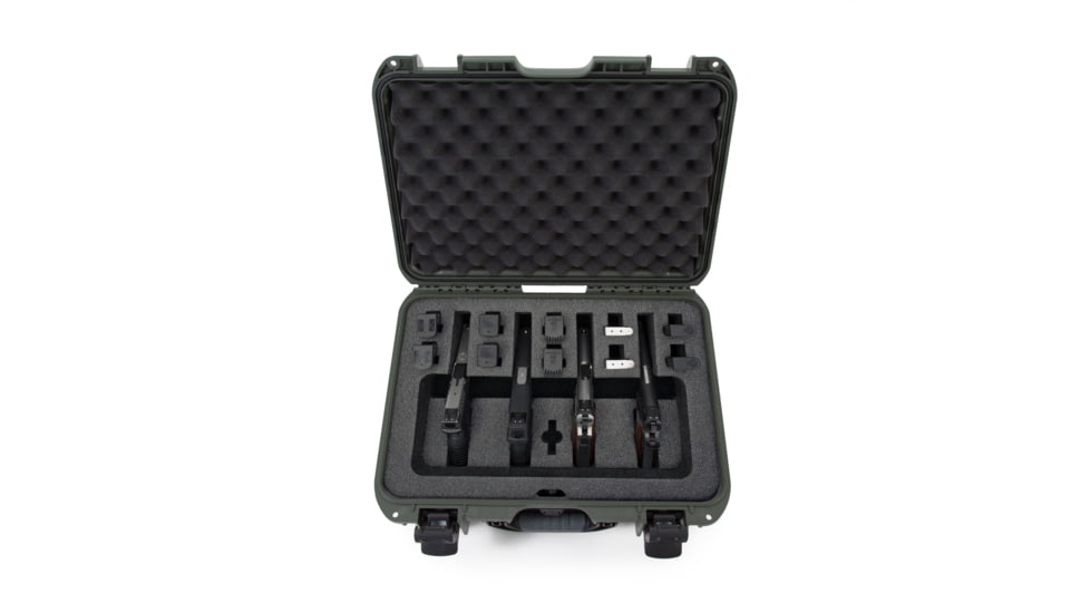 Nanuk 925 4UP Hard Pistol Case w/ Foam Insert for 4UP Pistols, 18.7in, Olive, 925S-080OL-0A0-16723