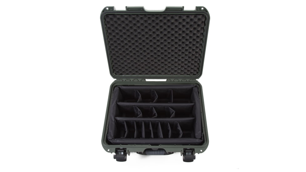 Nanuk 930 Water/Crush Proof Case w/Padded Divider - Olive, 930S-020OL-0A0
