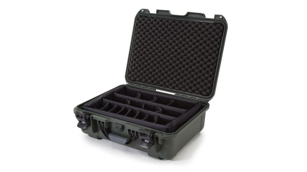 Nanuk 930 Water/Crush Proof Case w/Padded Divider - Olive, 930S-020OL-0A0