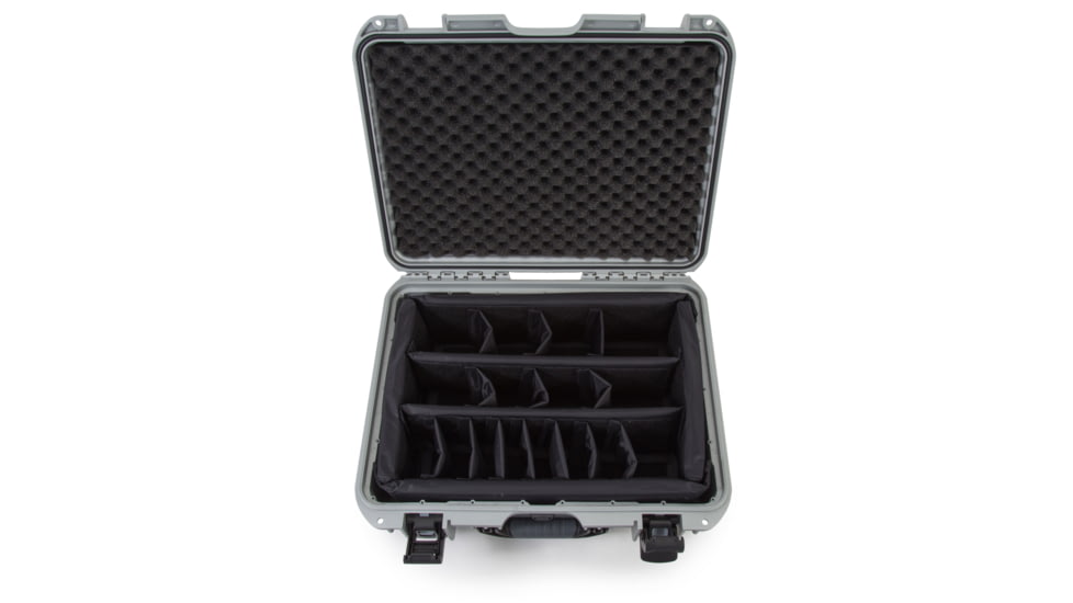 Nanuk 930 Water/Crush Proof Case w/Padded Divider - Silver, 930S-020SV-0A0