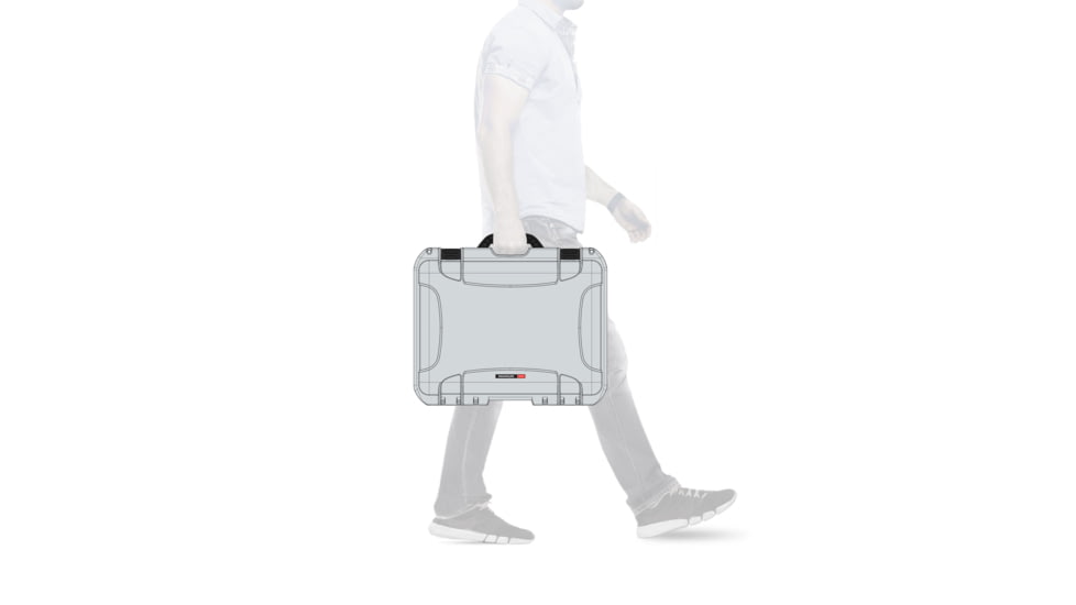 Nanuk 930 Water/Crush Proof Case w/Padded Divider - Silver, 930S-020SV-0A0