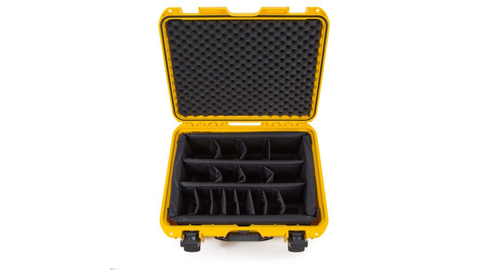 Nanuk 930 Water/Crush Proof Case w/Padded Divider - Yellow, 930S-020YL-0A0