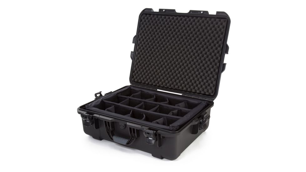 Nanuk 945 Protective Case w/Padded Divider, Black, Large, 945S-020BK-0A0