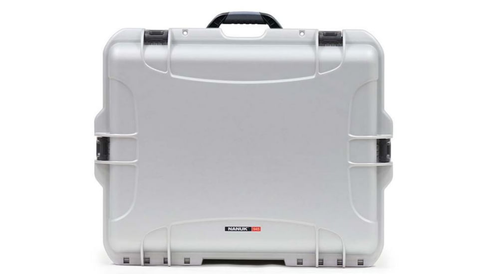 Nanuk 945 Crushproof Dry Case, 25.1x19.9x8.8in - Lock - Silver 945-3105