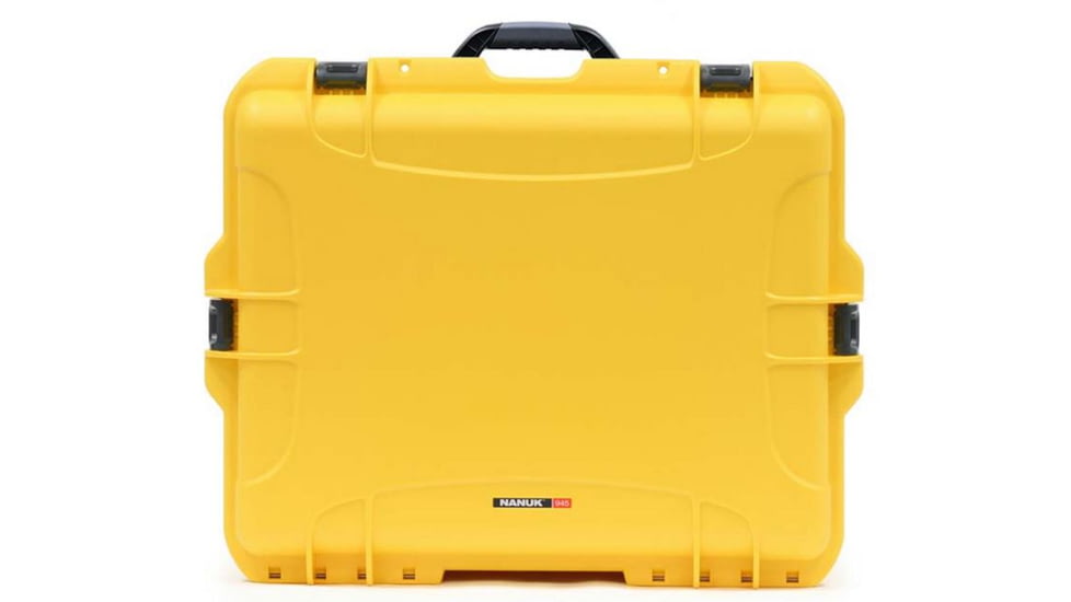 Nanuk 945 Crushproof Dry Case, 25.1x19.9x8.8in - Lock - Yellow 945-3104