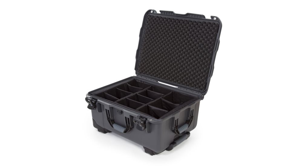 Nanuk 950 Nanuk Case w/ Padded Divider, Graphite, 950S-020GP-0A0
