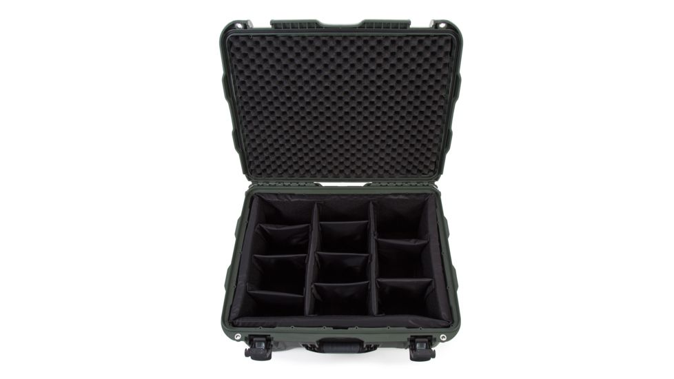 Nanuk 950 Nanuk Case w/ Padded Divider, Olive, 950S-020OL-0A0