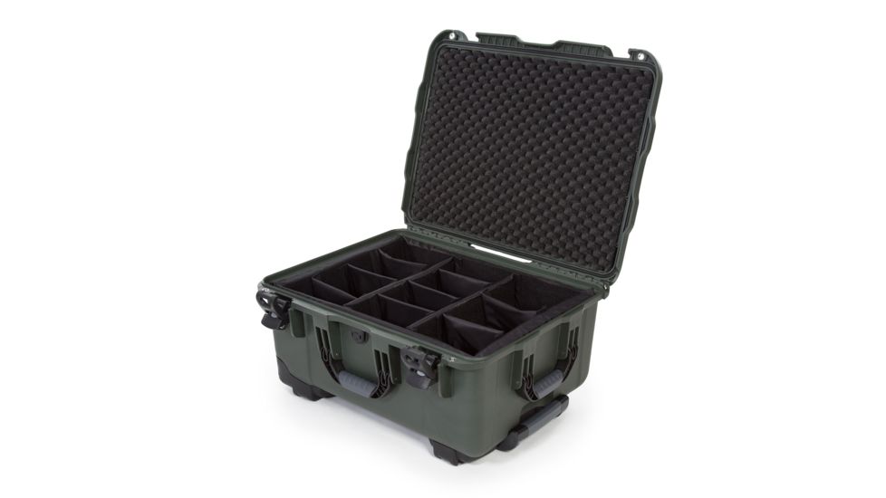 Nanuk 950 Nanuk Case w/ Padded Divider, Olive, 950S-020OL-0A0