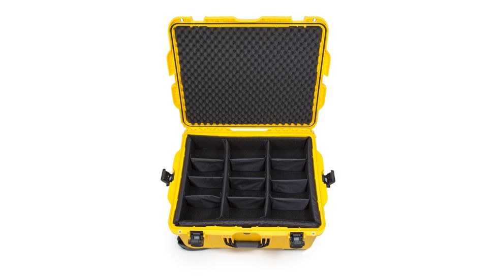 Nanuk 960 Hard Case w/ Padded Divider, Yellow, 960S-020YL-0A0