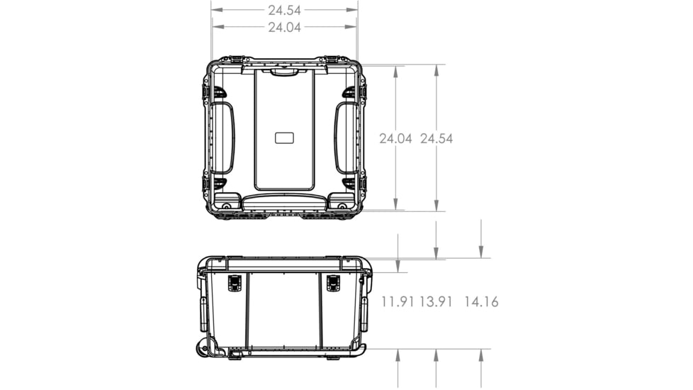 Nanuk 970 Case with Foam Insert for DJI Inspire 2 Landing, Black, 970S-080BK-0A0-19351