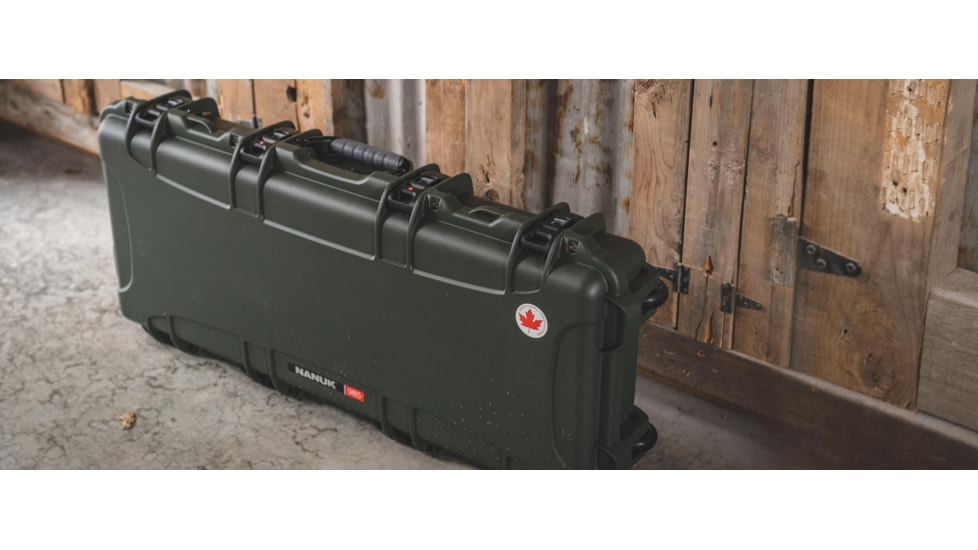 Nanuk 985 Hard Gun Case w/Foam AR, 39.7in, Olive, 985S-081OL-0A0-18249