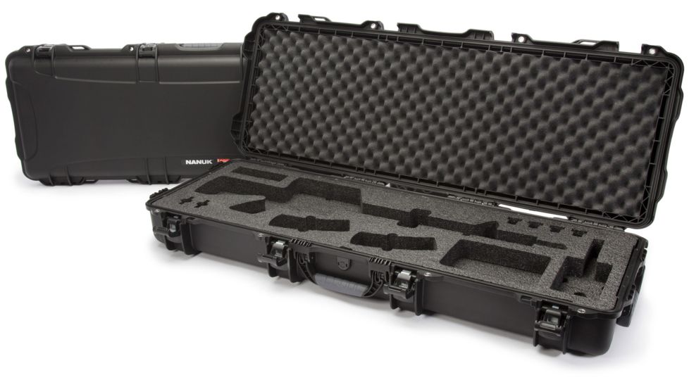 Nanuk 990 Hard Case w/ Foam Insert for AR, 47.1in, Black, 990S-081BK-0A0-14098