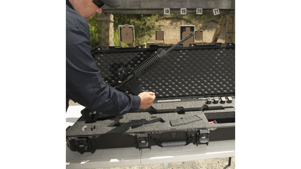 Nanuk 990 Hard Case w/ Foam Insert for AR, 47.1in, Black, 990S-081BK-0A0-14098