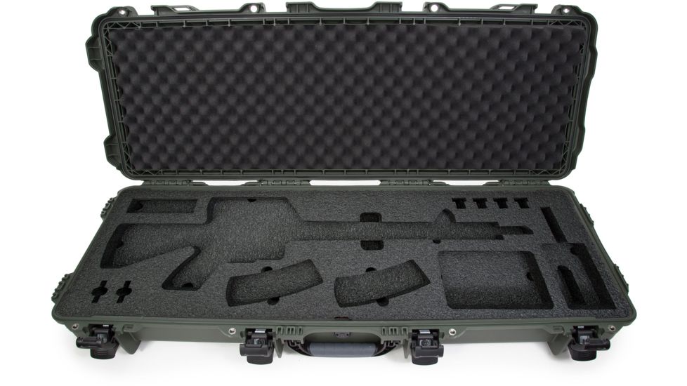 Nanuk 990 Hard Case w/ Foam Insert for AR, 47.1in, Olive, 990S-081OL-0A0-14098
