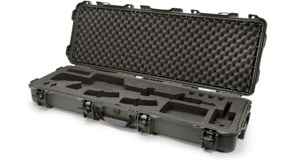 Nanuk 990 Hard Case w/ Foam Insert for AR, 47.1in, Olive, 990S-081OL-0A0-14098