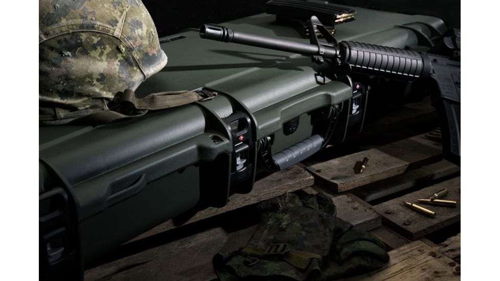 Nanuk 990 Hard Case w/ Foam Insert for AR, 47.1in, Olive, 990S-081OL-0A0-14098