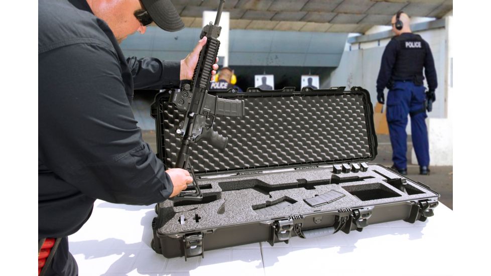 Nanuk 990 Hard Case w/ Foam Insert for AR, 47.1in, Olive, 990S-081OL-0A0-14098