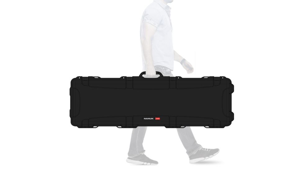 Nanuk 995 Rifle Protective Hard Case, w/ No Foam, Black, 995S-001BK-0A0