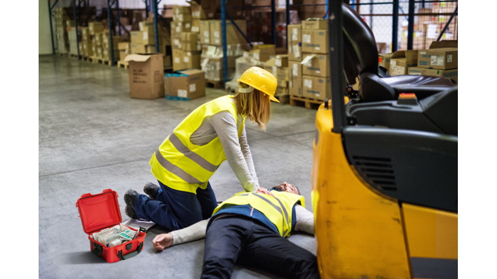 Nanuk Case 903 w/First Aid Logo, Red, Small, 903S-000RD-PA0-FSA01