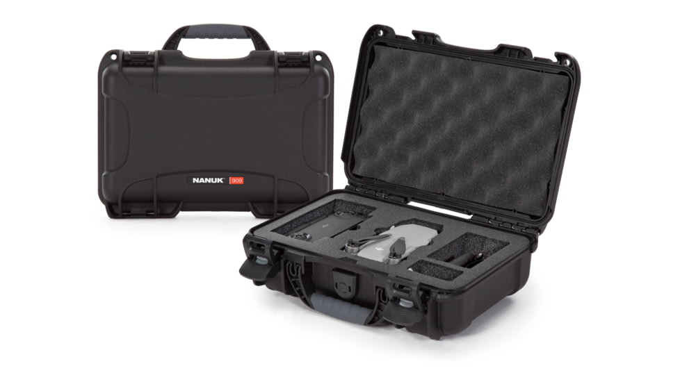 Nanuk Case 909 w/foam insert for DJI Mavic Mini, Black, Small, 909-MAVM1