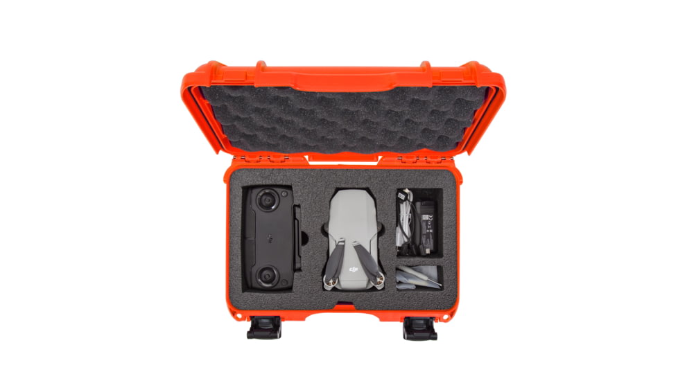 Nanuk Case 909 w/foam insert for DJI Mavic Mini, Orange, Small, 909-MAVM3