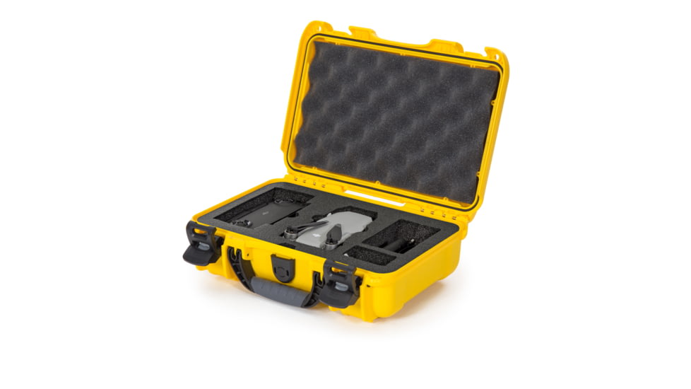 Nanuk Case 909 w/foam insert for DJI Mavic Mini, Yellow, Small, 909-MAVM4