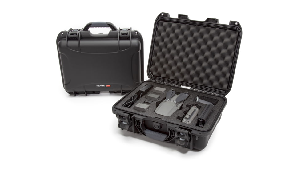 Nanuk Case 920 w/foam insert for DJI Mavic 2PZ, Black, Medium, 920S-080BK-0A0-18204