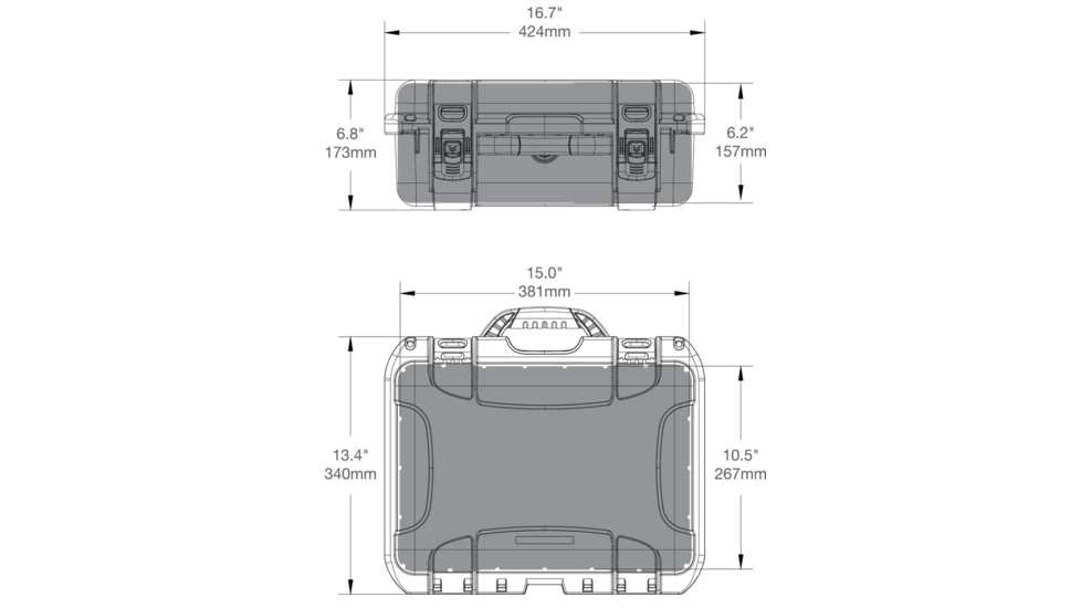 Nanuk Case 920 w/foam insert for DJI Mavic 2PZ, Silver, Medium, 920S-080SV-0A0-18204