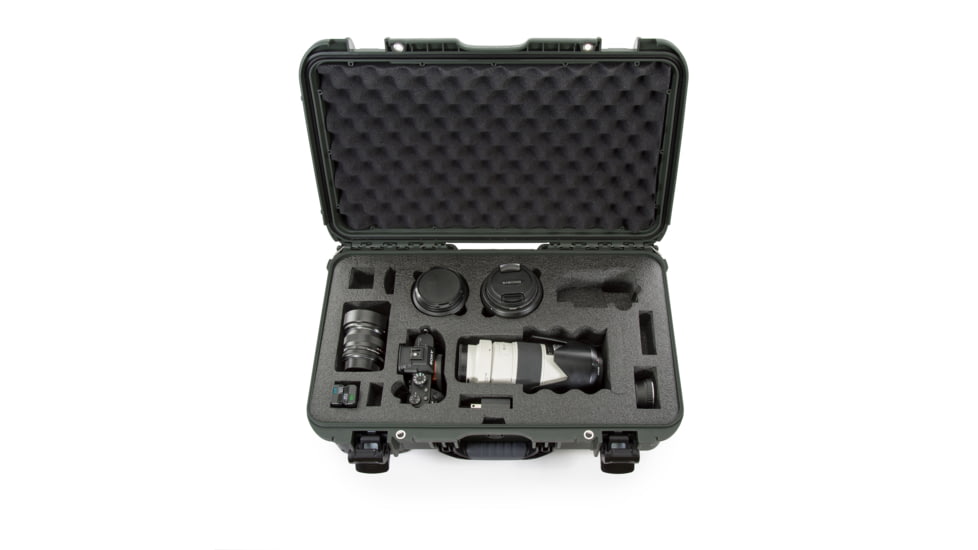 Nanuk Case 935 w/foam for Sony A7, Olive, Large, 935S-080OL-0A0-19017
