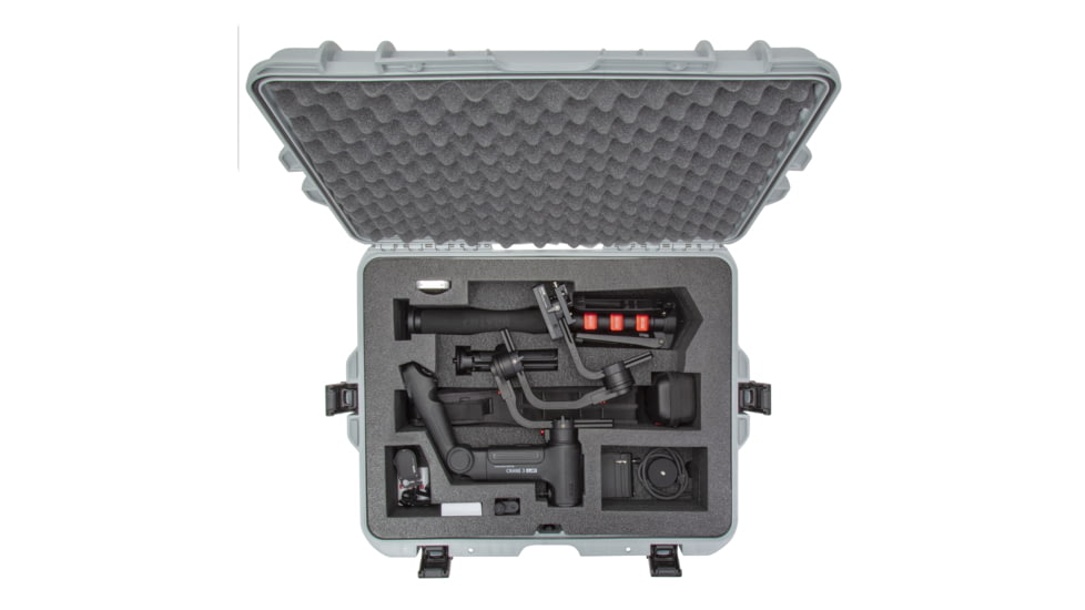 Nanuk Case 945 w/foam insert for Crane 3, Silver, Large, 945-CRA35