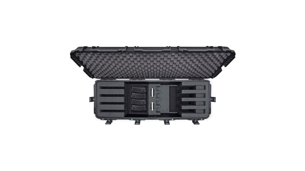 Nanuk Case 988 Standard w/Foam For 4Up Rifle Case, Black, Large, 988S-080BK-0A0-C0768