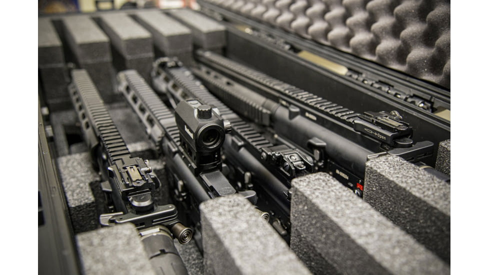 Nanuk Case 988 Standard w/Foam For 4Up Rifle Case, Black, Large, 988S-080BK-0A0-C0768