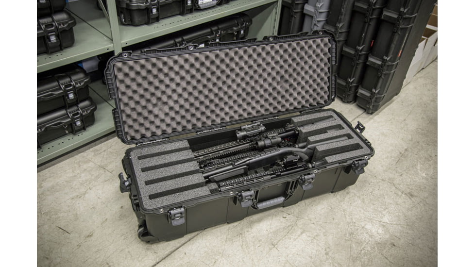 Nanuk Case 988 Standard w/Foam For 4Up Rifle Case, Black, Large, 988S-080BK-0A0-C0768