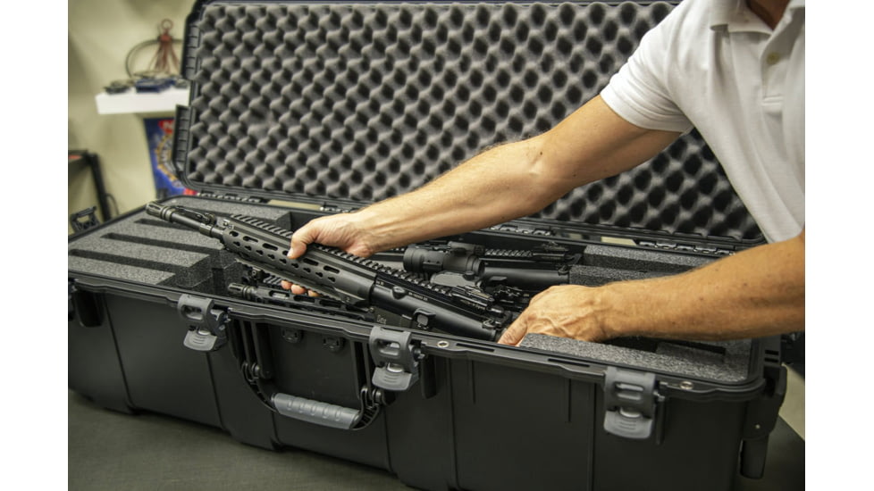 Nanuk Case 988 Standard w/Foam For 4Up Rifle Case, Black, Large, 988S-080BK-0A0-C0768