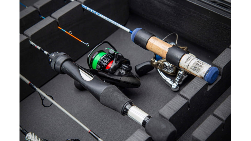 Nanuk Case 990 w/Foam For Ice Fishing Rod, Black, Large, 990S-081BK-0A0-C0666