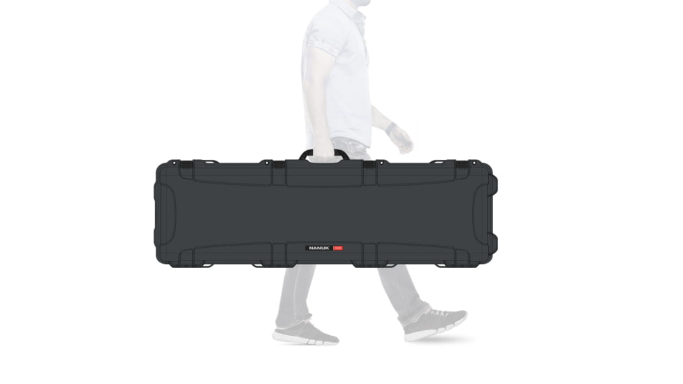 Nanuk 995 Rifle Protective Hard Case, w/ No Foam, Graphite, 995S-001GP-0A0