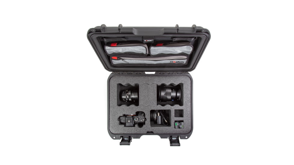 Nanuk Case w/lid org. w/foam insert for Sony A7, Graphite, Medium, 920S-070GP-0A0-19135