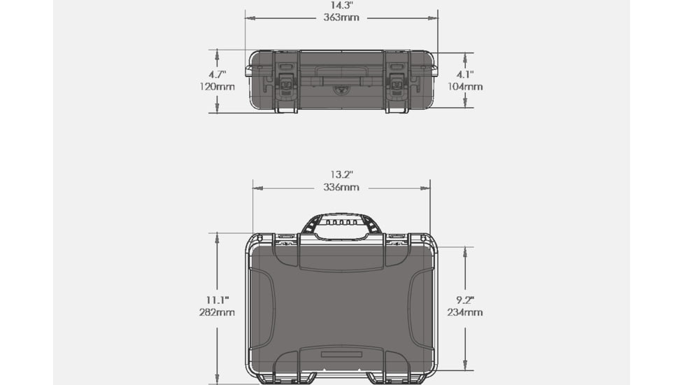 Nanuk Hard Case Mavic Air W/Foam Insert, Silver, Medium 910-MAVIA5
