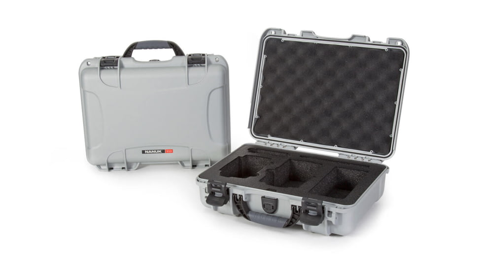 Nanuk Hard Case Mavic Air W/Foam Insert, Silver, Medium 910-MAVIA5
