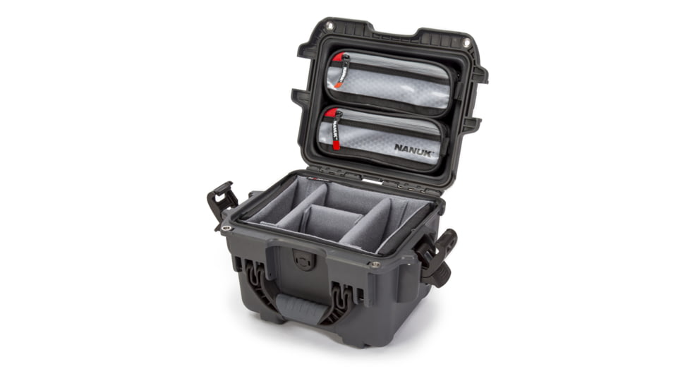 Nanuk 908 Pro Photo Camera Case Kit w/Lid Organizer / Padded Divider